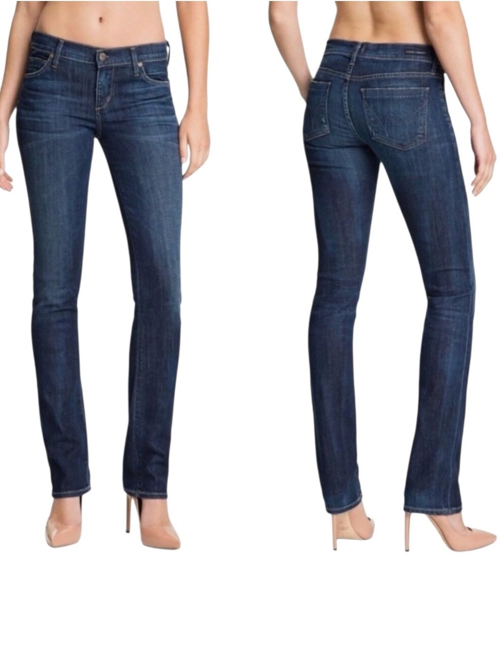 Citizens of Humanity Ava Low Rise Straight Leg Jeans Dark Wash 28